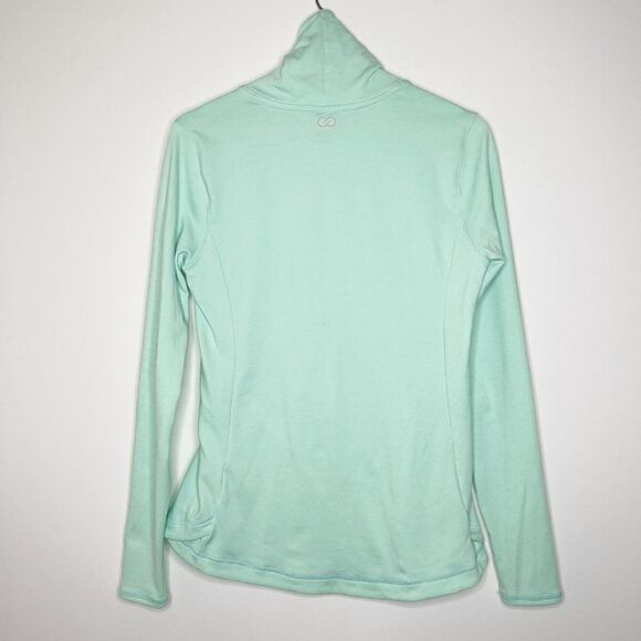 CALIA By Carrie Underwood Mint Warm Leopard Top  - Picture 6 of 8